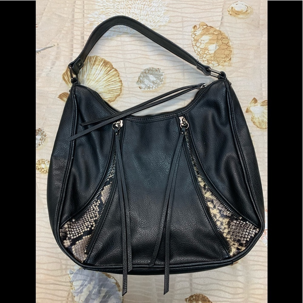 Joe's Jeans Phoebe Black Hobo Shoulder Bagโ